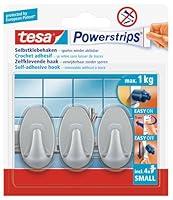 Algopix Similar Product 10 - tesa Powerstrips Hooks Small OvalGrey
