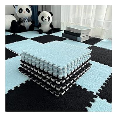 10pcs - Plush Puzzle Foam Floor Tiles, 24x24 Inch Interlocking Carpet  Tiles, Squares Area Rug Carpet, Puzzle Play Mats for Floor
