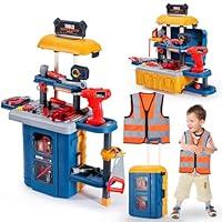 Algopix Similar Product 8 - GEIYATOI Kids Toy Tool Bench Set