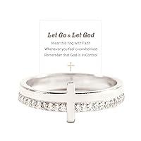 Algopix Similar Product 3 - BTZY Let Go  Let God Cubic Zirconia