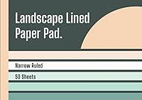 Algopix Similar Product 3 - Landscape Lined Paper Pad Narrow