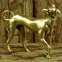 Algopix Similar Product 13 - UCCKEYI Solid Brass Greyhound Figurines