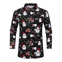Algopix Similar Product 6 - Mens Christmas Dress Shirt Fall