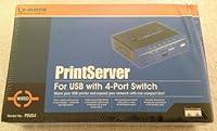 Algopix Similar Product 7 - CiscoLinksys PSUS4 PrintServer for USB