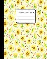 Algopix Similar Product 8 - Composition Notebook Sunflowers Print