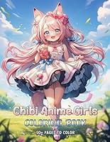 Algopix Similar Product 13 - Chibi Anime Girls Coloring Book Unwind