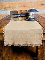 Algopix Similar Product 14 - Deluxe Burlap Natural Tan Runner 