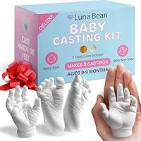 Algopix Similar Product 10 - Luna Bean Baby Footprint Hand Casting