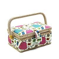 Algopix Similar Product 11 - DD Small Sewing Basket with Sewing Kit