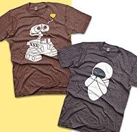 Algopix Similar Product 5 - Walle and Eve Shirts Disney Couples