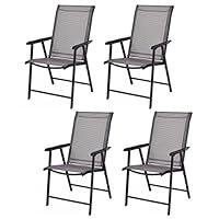 Algopix Similar Product 3 - Giantex Set of 4 Patio Chairs Outdoor