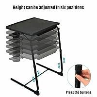 Best Deal for 5pc Folding Tables TV Trays, TV Trays for Eating Set