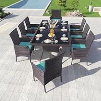 Algopix Similar Product 3 - Kullavik 10Piece Outdoor Dining