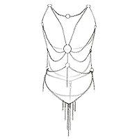Algopix Similar Product 18 - Womens Lingerie Chain Set Cross