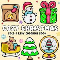 Algopix Similar Product 9 - Cozy Christmas Coloring Book Bold and