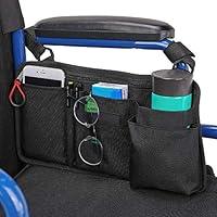 Algopix Similar Product 17 - Wheelchair Side Bag Walker Pouch Bag