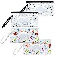 Algopix Similar Product 7 - 4 Pack Wet Wipe Pouch Portable Wet
