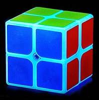 Algopix Similar Product 16 - TANCH Blue Fluorescent Speed Cube 2X2X2