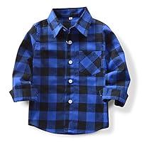 Algopix Similar Product 3 - OCHENTA Big Boys Button Down Flannel