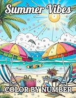 Algopix Similar Product 20 - Color By Number Summer Vibes Books For