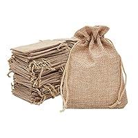 Algopix Similar Product 19 - Juvale 100 Pack Burlap Drawstring Pouch