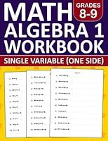 Algopix Similar Product 8 - Math Algebra 1 Workbook Grade 89