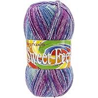 Algopix Similar Product 4 - Mary Maxim Sweet Feet Yarn, Berries
