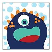 Algopix Similar Product 4 - Blue Sea Monster 12x12 Canvas Wall Art