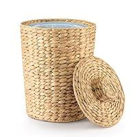 Algopix Similar Product 3 - 13 Gallons Wicker Waste Basket with