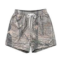 Algopix Similar Product 7 - Mens Cargo Sweat Shorts 2024 Camo Cargo