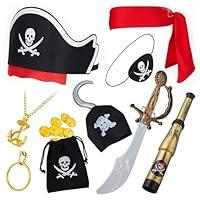 Algopix Similar Product 4 - 19Pcs Captain Pirate Costume