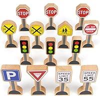 Algopix Similar Product 5 - Wooden Street Signs for Train Sets 14