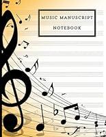 Algopix Similar Product 15 - Music Manuscript Notebook 120 Pages