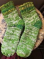 Algopix Similar Product 4 - Hand spun hand knit 100 wool slipper