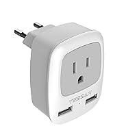 Algopix Similar Product 6 - TESSAN European Travel Plug Adapter