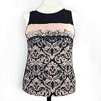 Algopix Similar Product 11 - Black Steampunk Printed Lace Tank Top