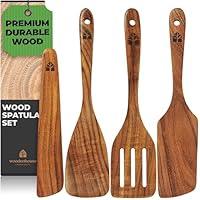 Algopix Similar Product 16 - Wooden Spatula for Cooking Kitchen Set