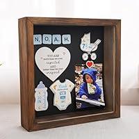 Algopix Similar Product 9 - Personalized Baby Memorial Shadow Box