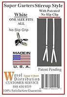 Algopix Similar Product 4 - SUPER GARTERS STIRRUP STYLE  WHITE