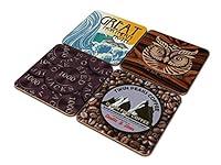 Algopix Similar Product 2 - Twin Peaks Coasters In Gift Box