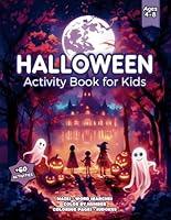 Algopix Similar Product 11 - Halloween Activity Book for Kids Ages