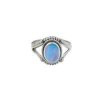 Algopix Similar Product 18 - Boho Aurora Opal Ring Handmade 925