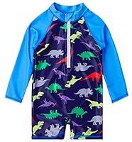 Algopix Similar Product 8 - uideazone Dinosaur Swimsuit for Baby