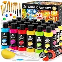 Algopix Similar Product 8 - 40 PCS Acrylic Paint Set with 12