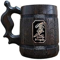 Algopix Similar Product 14 - Green Dragon Beer Mug 22 oz Fantasy