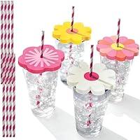 Algopix Similar Product 6 - Assorted Drink Toppers wPaper Straws 