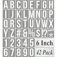 Algopix Similar Product 3 - 6 Inch Alphabet Letter Stencils for