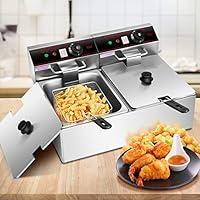 Algopix Similar Product 6 - Giantex 3400W Commercial Deep Fryer