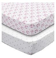 Algopix Similar Product 15 - Playard Sheets 2 Pack Owl  Heart