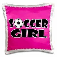 Algopix Similar Product 14 - 3dRose pc_181850_1 Soccer Girl Black